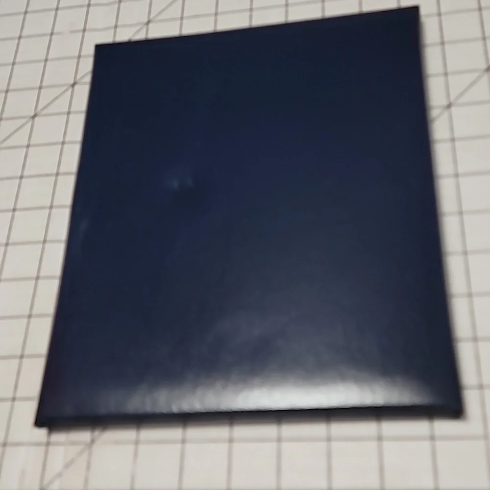 Graduate Portfolio Trifold - New, Unused, Blue & Silver‎